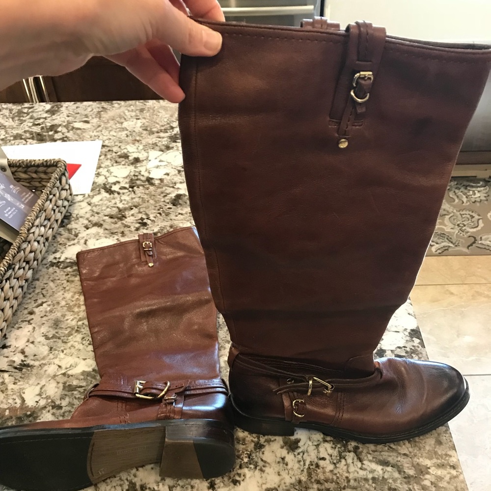 Size 10 brown riding boots vguc